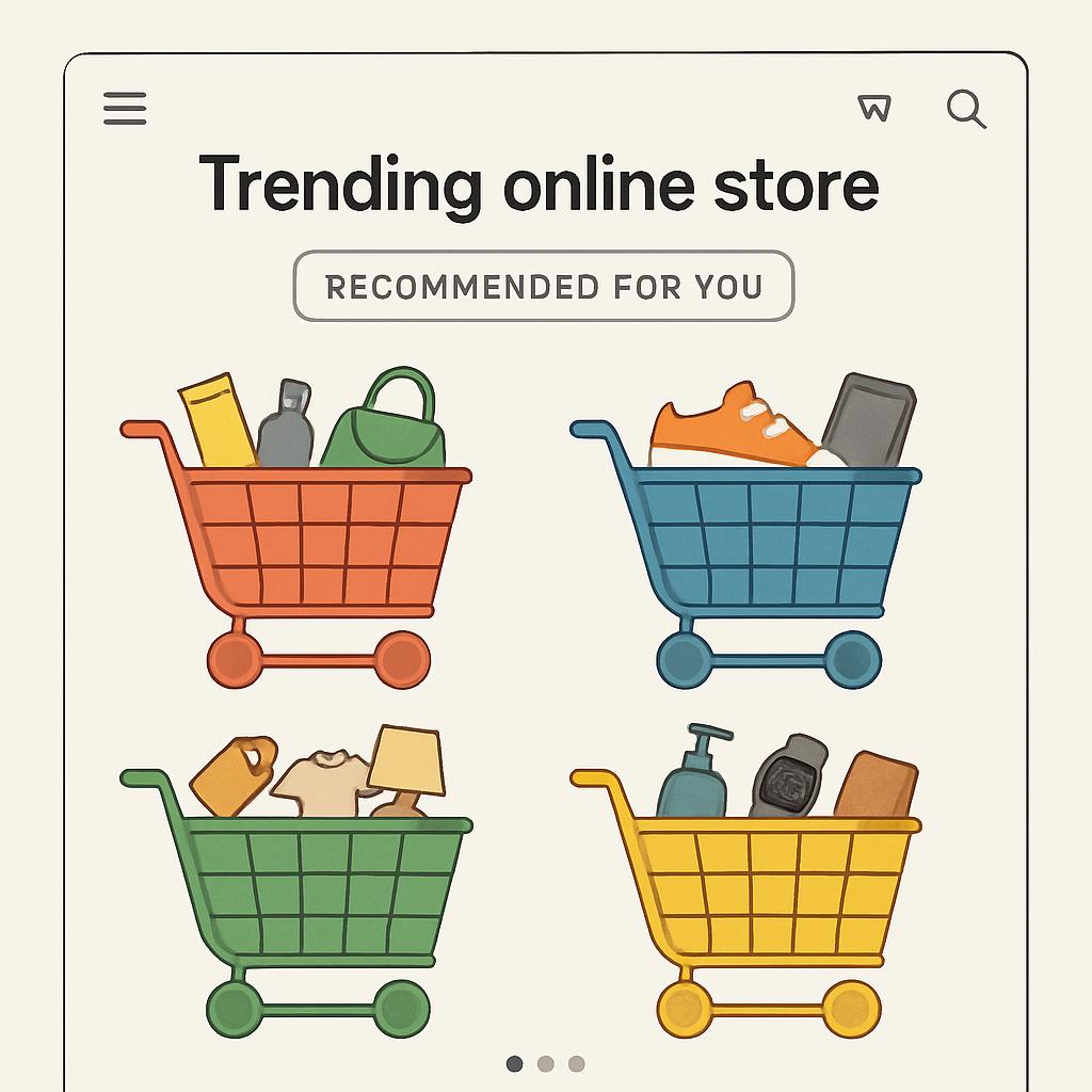 Recommended for you. Trending online store.